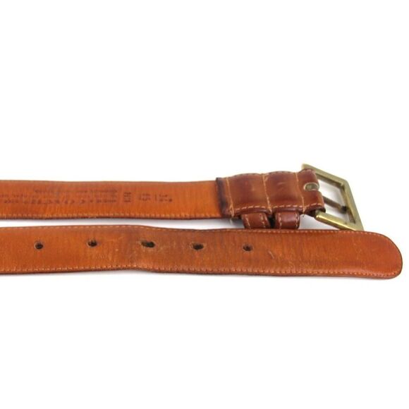 Coach BROWN GENUINE LEATHER 1.25"Wd CASUAL DRESS MEN'S BELT Sz 34/85 (F29 - Picture 13 of 13